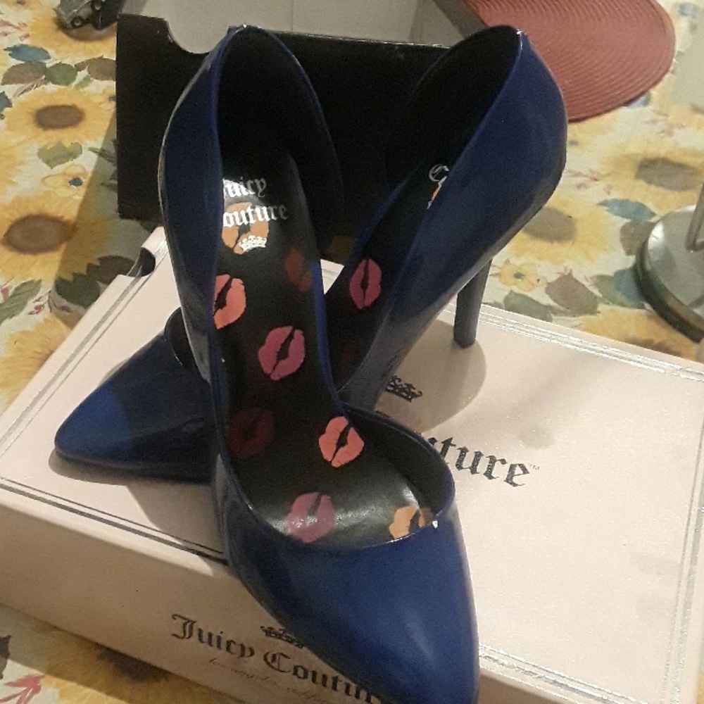8.5 Cobalt Juice Couture Heels